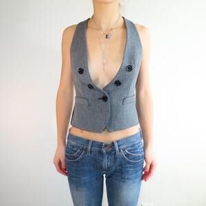 Express Women's Grey Vests-tanks-cami